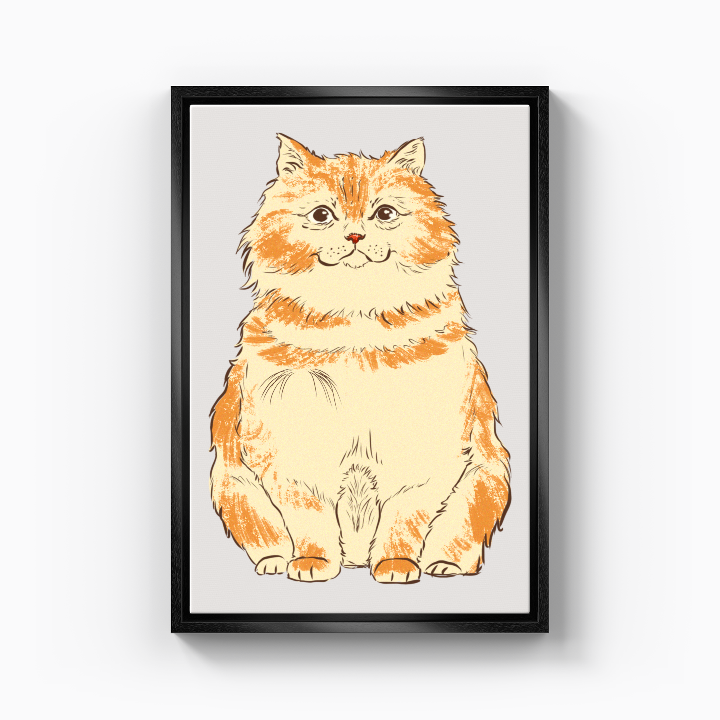 Fluffy cat - Canvas Print