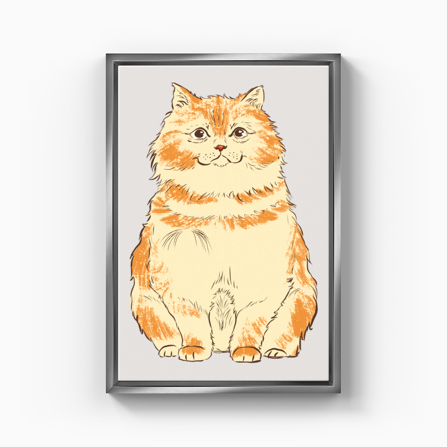 Fluffy cat - Canvas Print