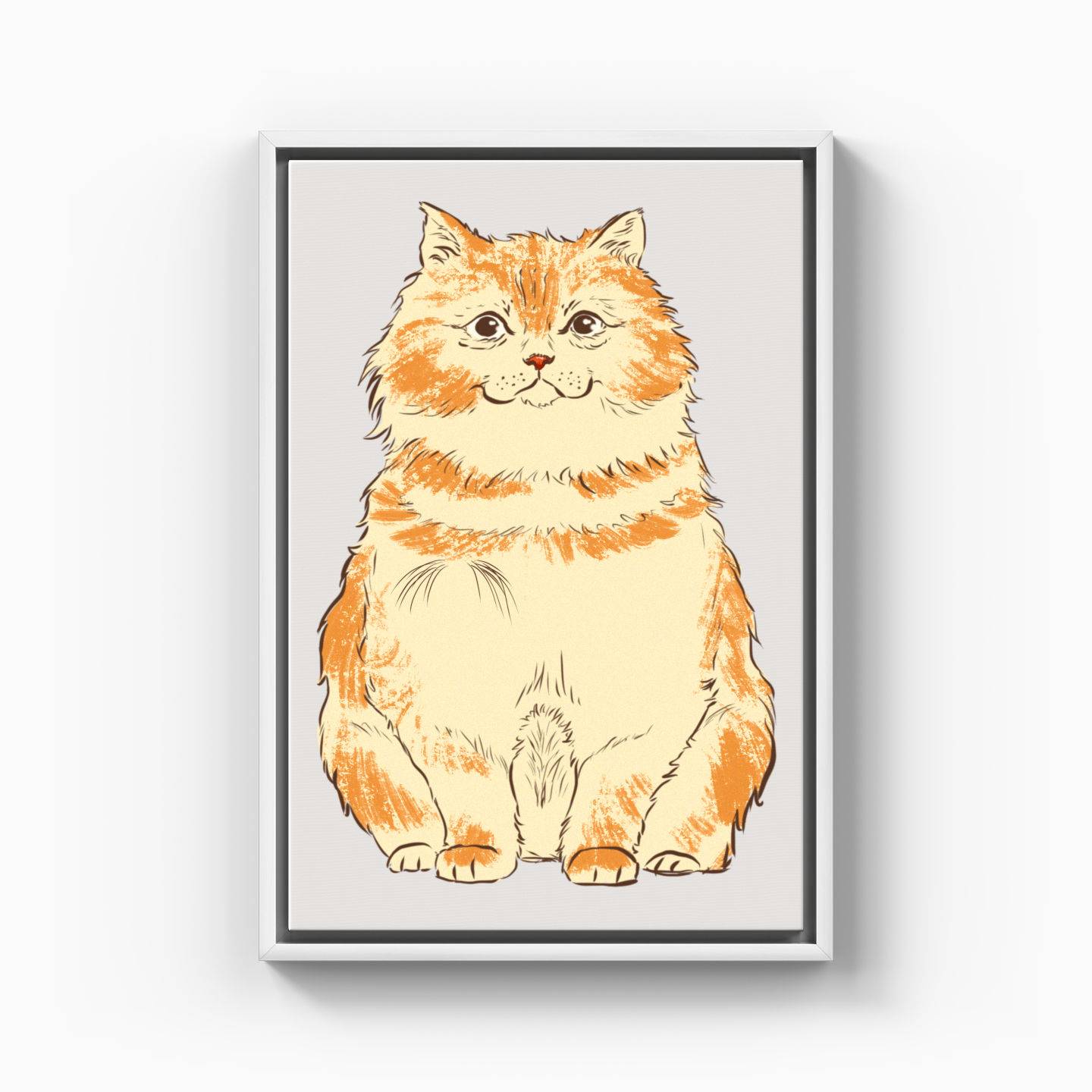 Fluffy cat - Canvas Print