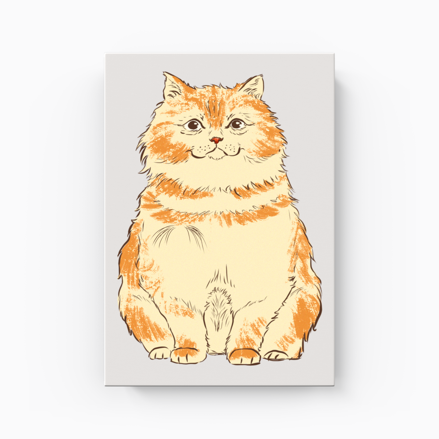 Fluffy cat - Canvas Print