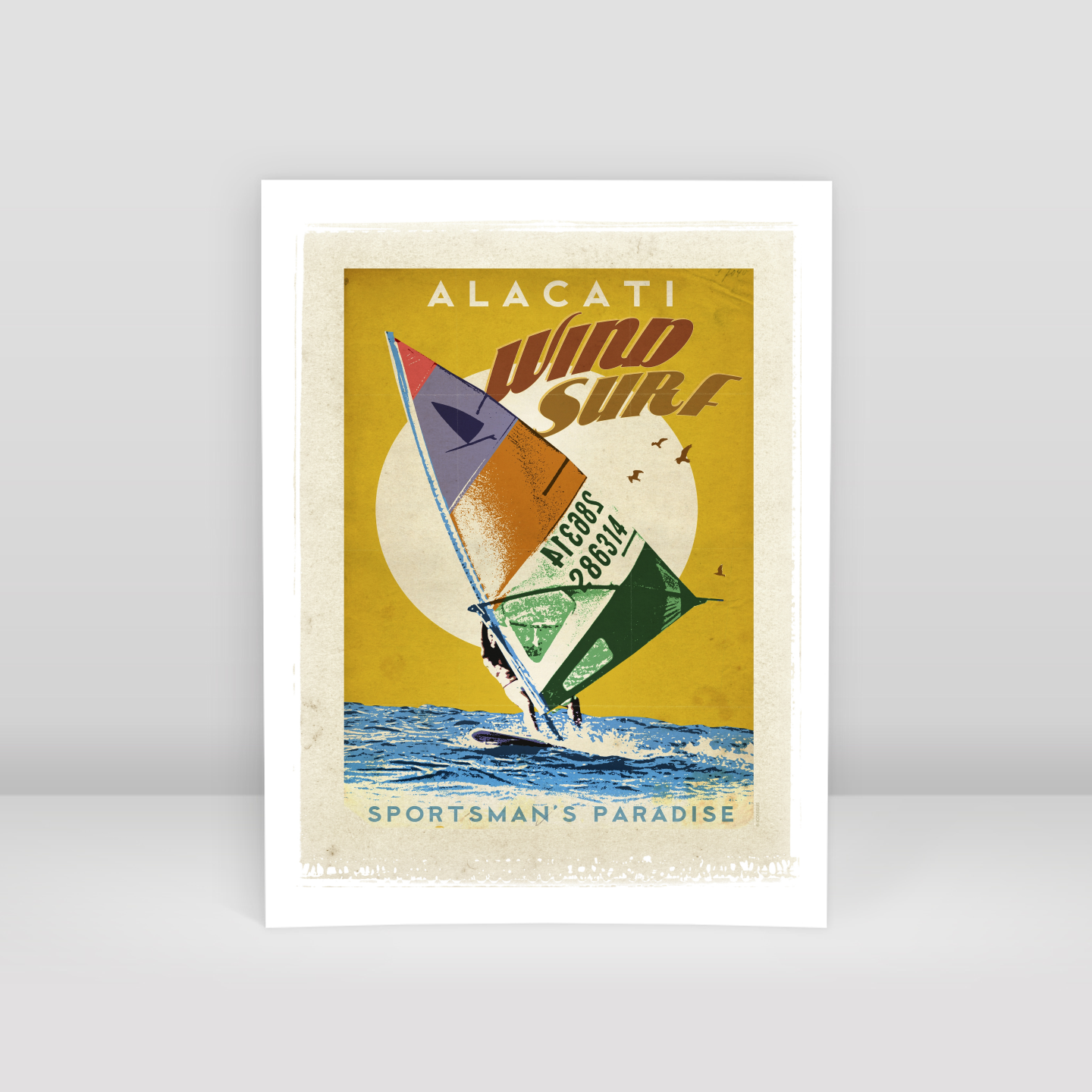 Çeşme Alaçatı Wind Surf - Art Print