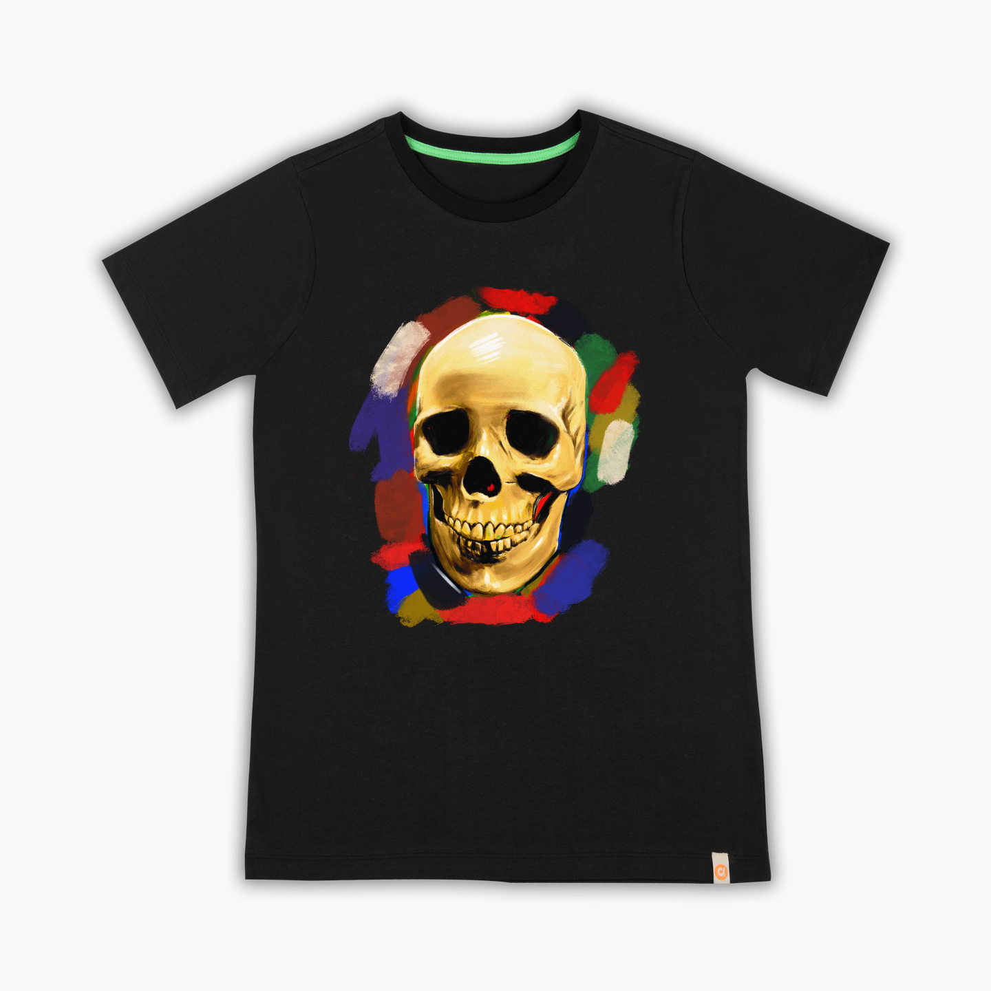 colorful skull - T-shirt