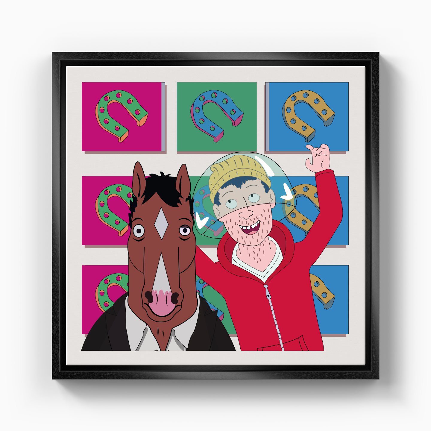 Bojack Horseman &amp; Todd Chavez - Canvas Print