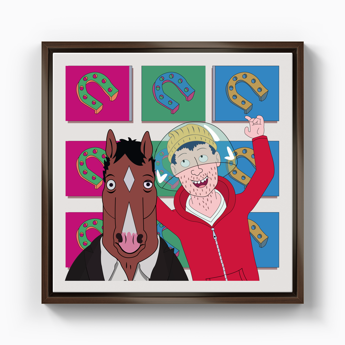 Bojack Horseman &amp; Todd Chavez - Canvas Print