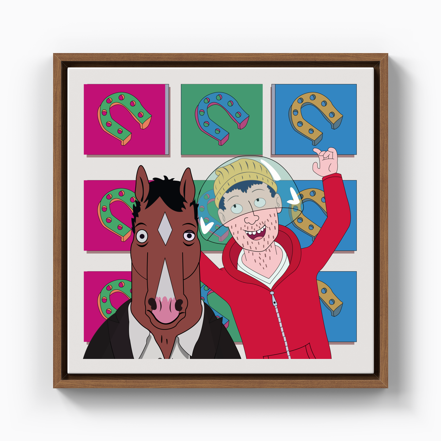 Bojack Horseman & Todd Chavez - Kanvas Tablo