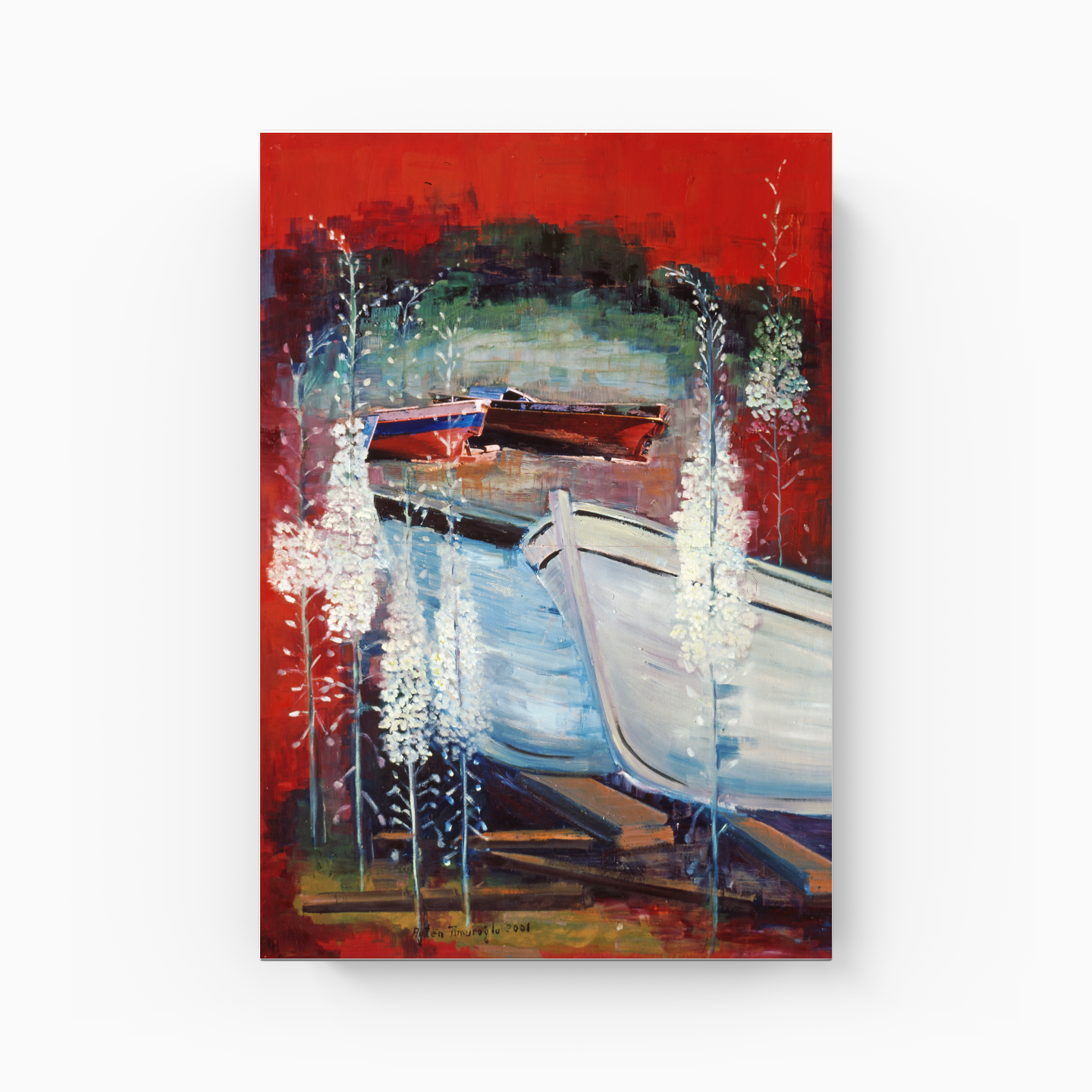 White Boats - Canvas Print