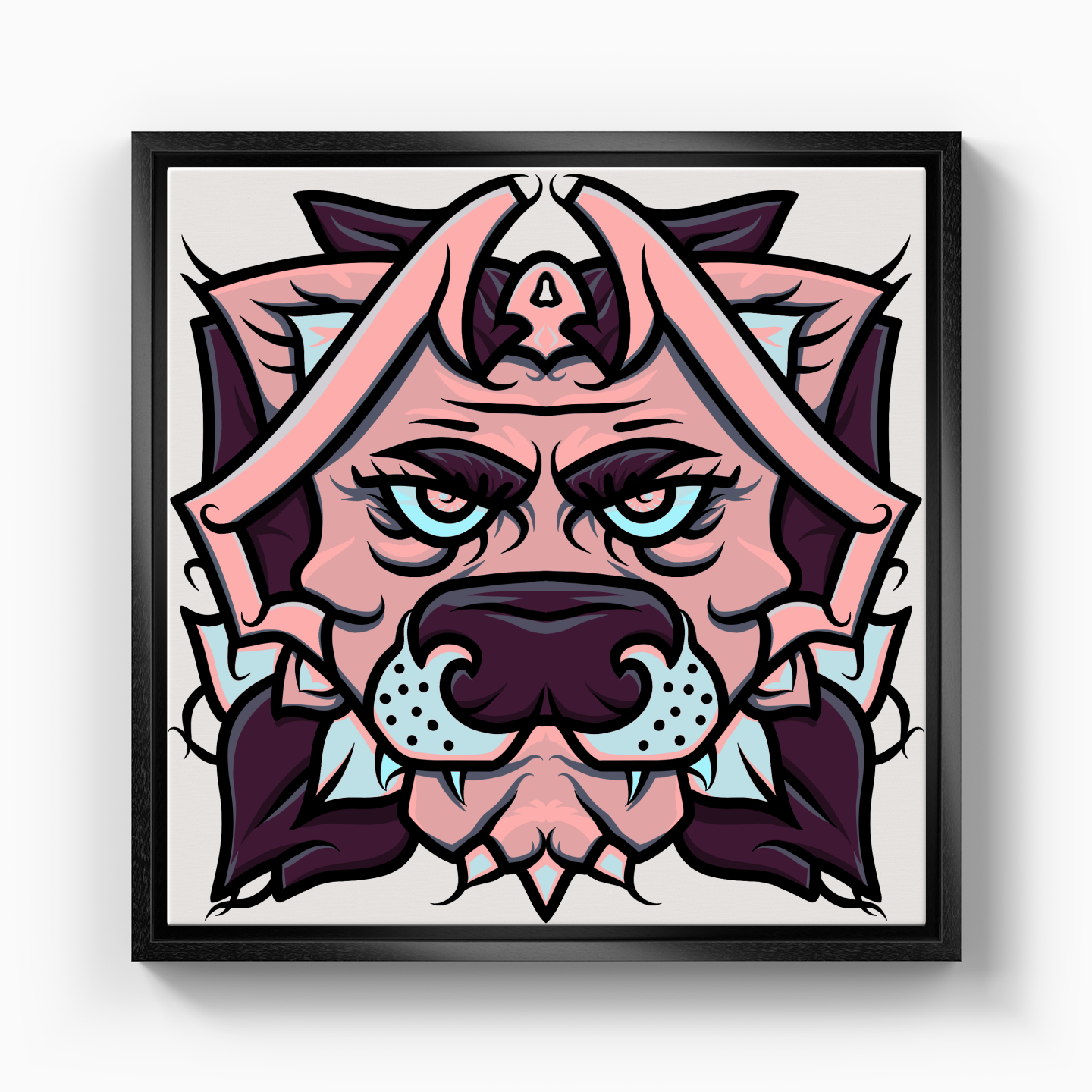 Purple Lion - Canvas Print