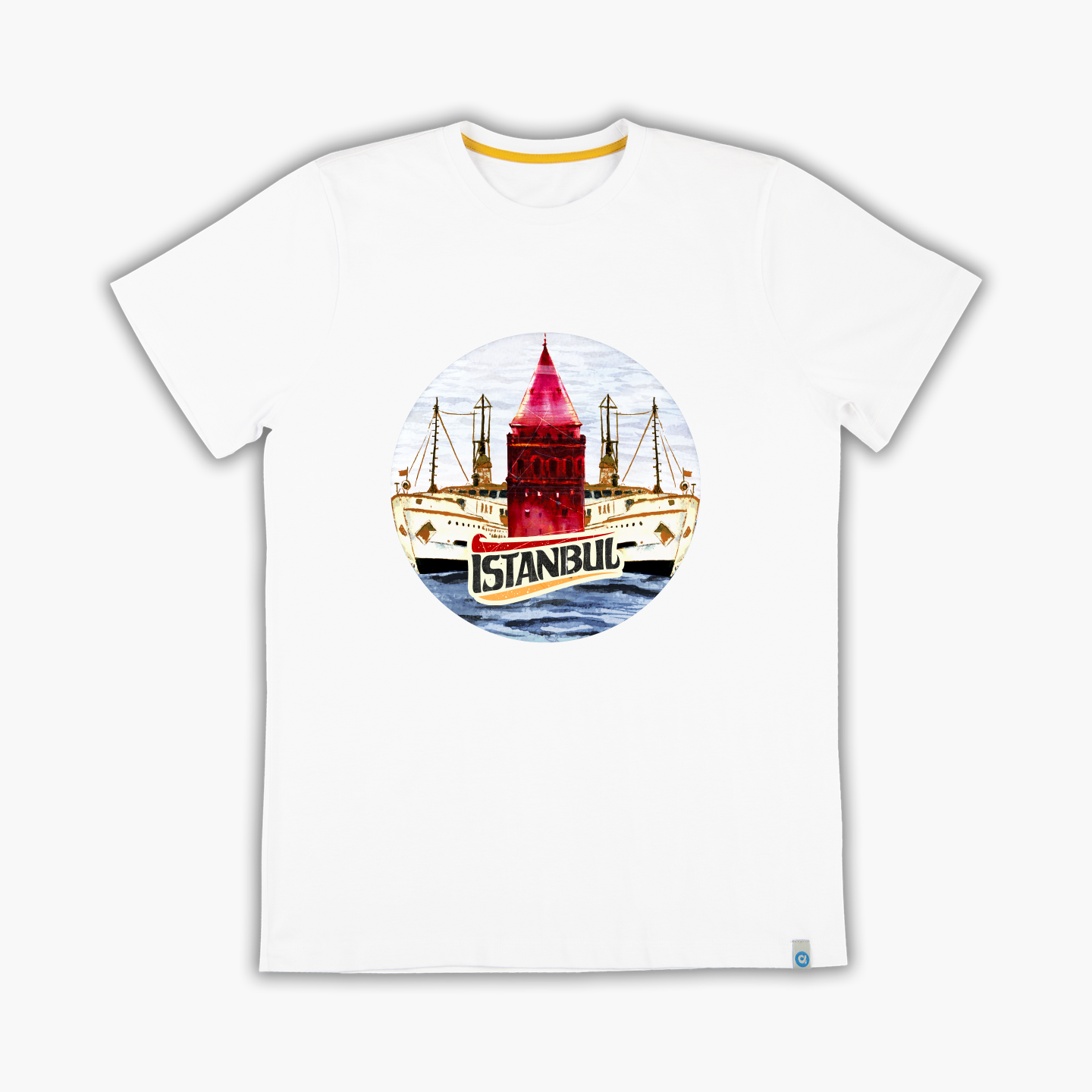 Istanbul - Ferries and Galata Tower - T-Shirt