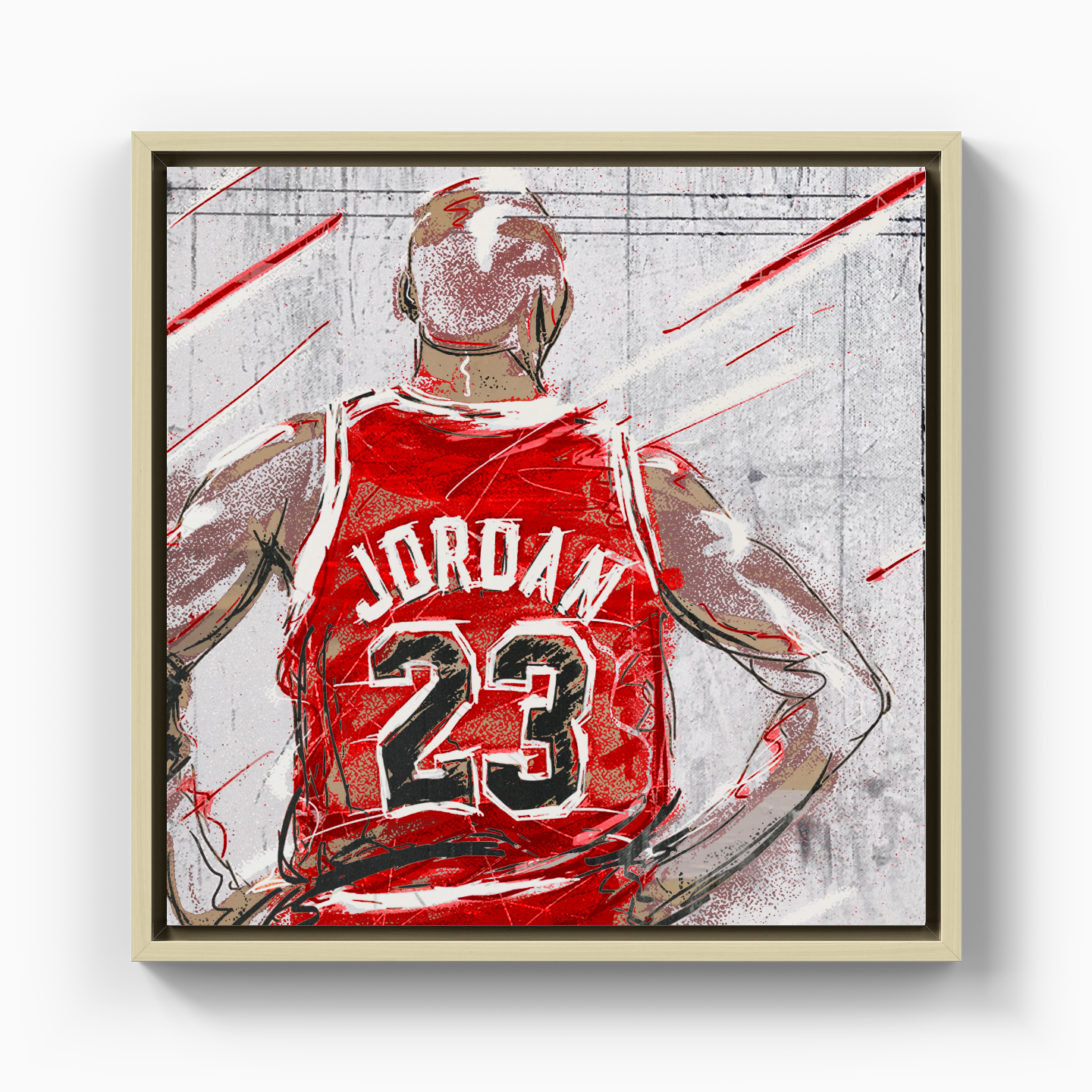 Jordan On The Wall - Canvas Print