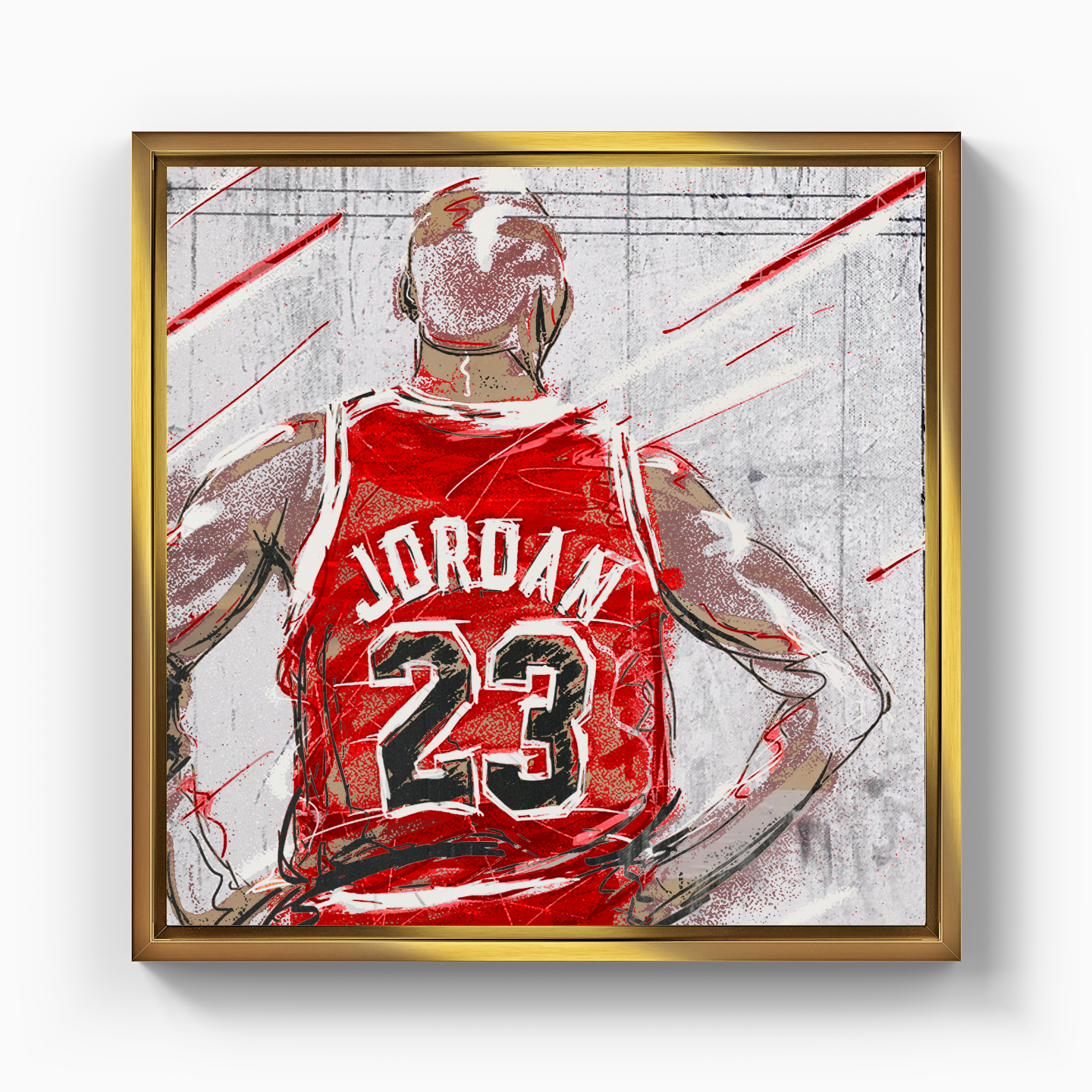 Jordan On The Wall - Canvas Print