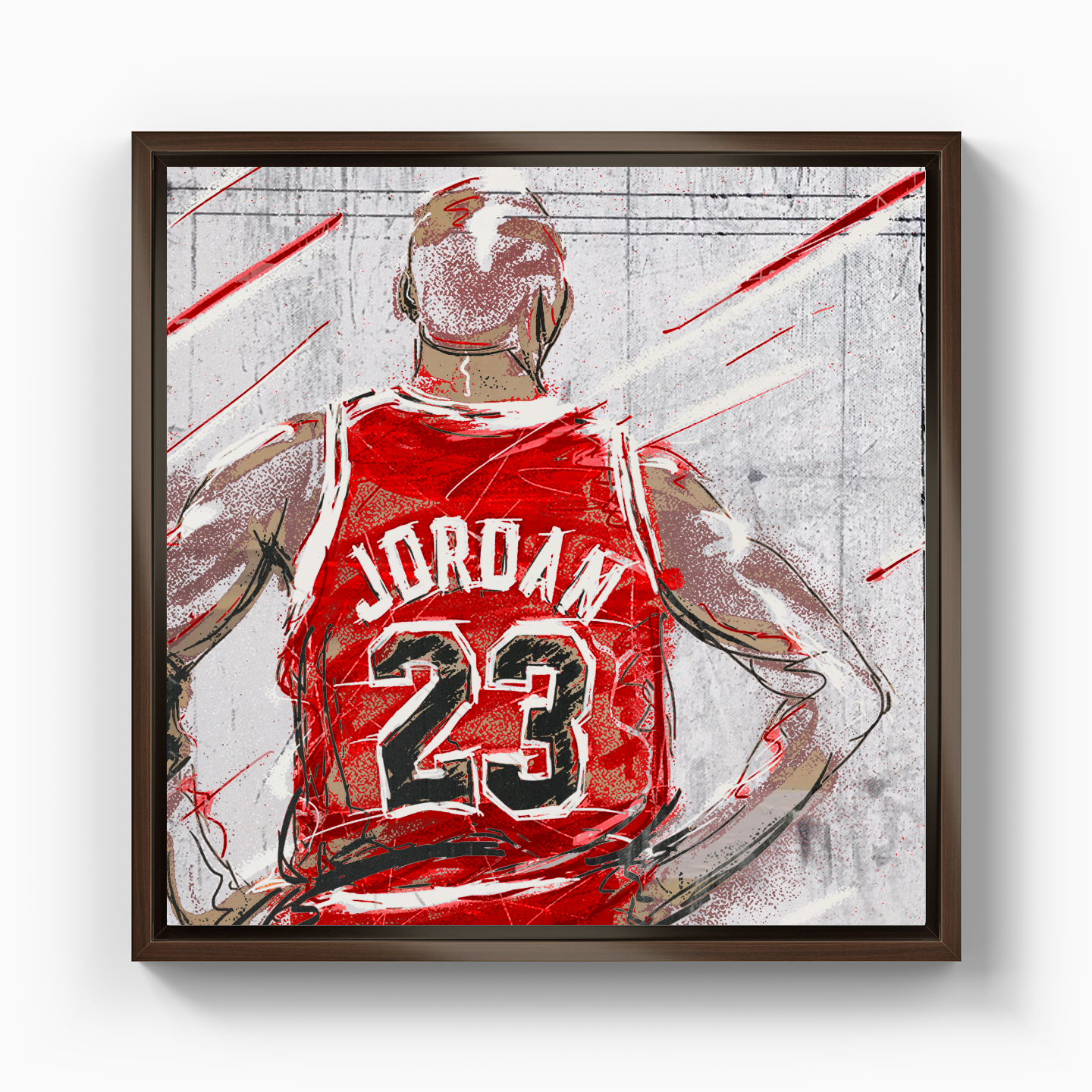 Jordan On The Wall - Canvas Print