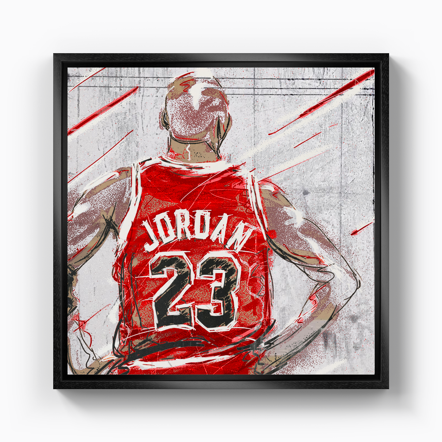 Jordan On The Wall - Canvas Print