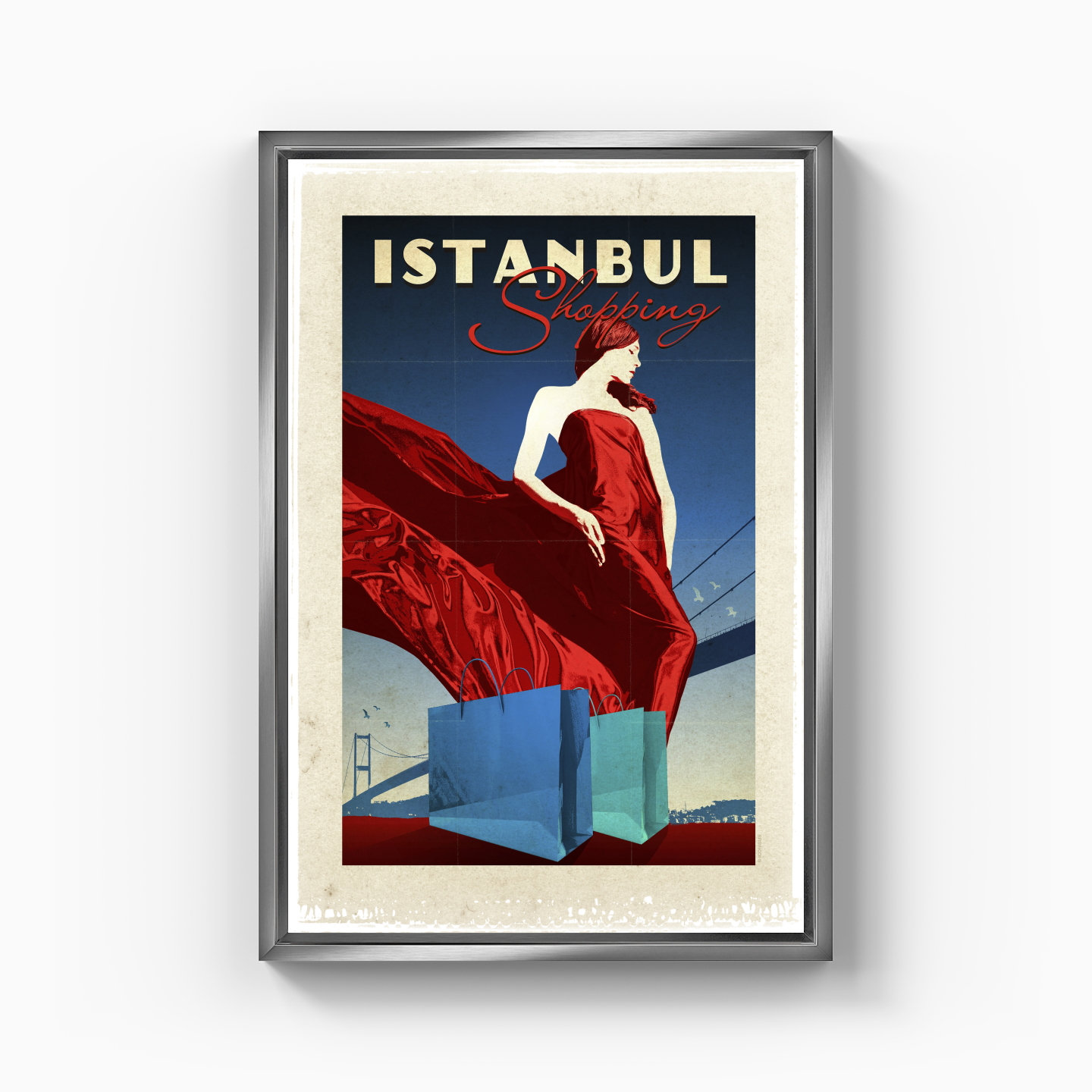 Istanbul Shopping - Canvas Print