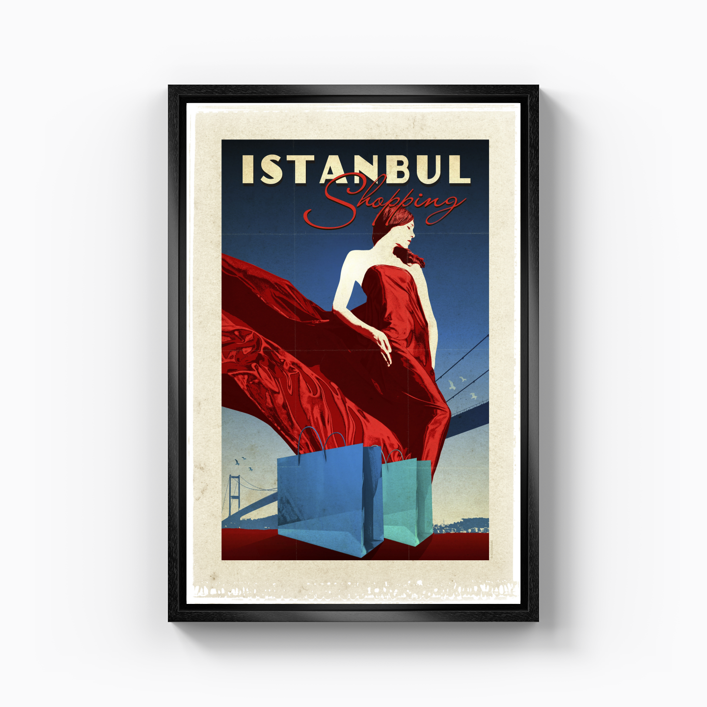 Istanbul Shopping - Canvas Print