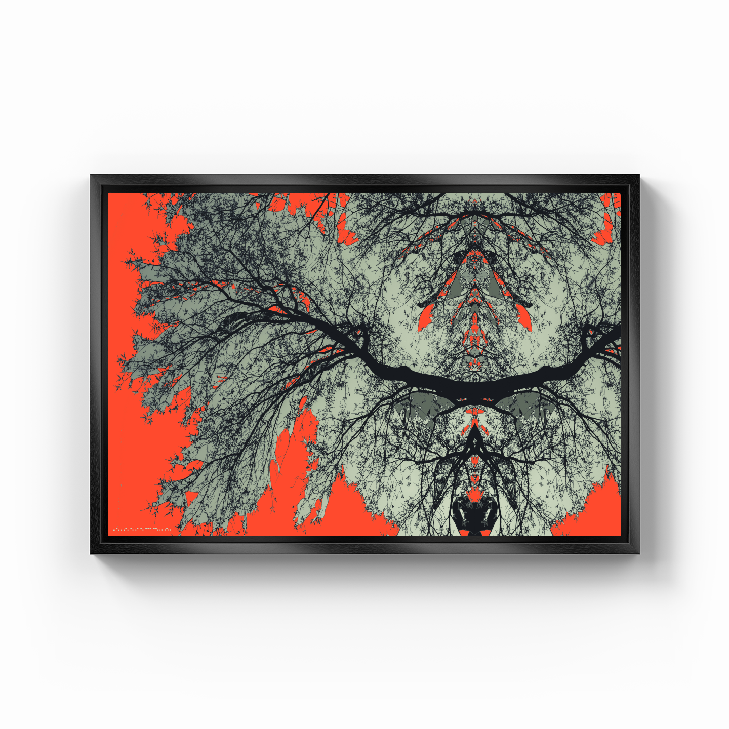 Symmetry Tree Branch Forest Expressionist Abstract Landscape No 01 - Canvas Painting