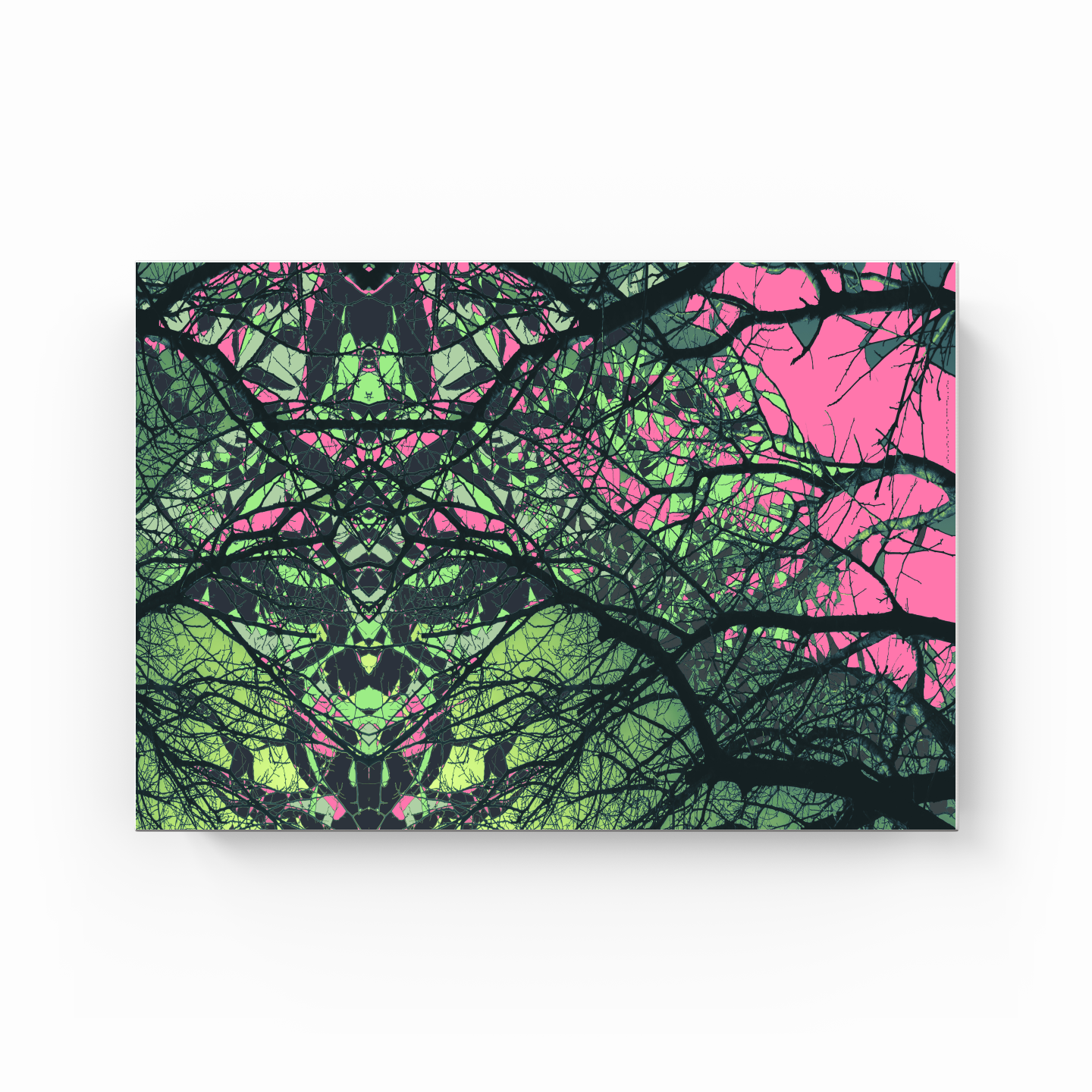 Symmetry Tree Branch Forest Expressionist Abstract Landscape No 26 - Canvas Painting