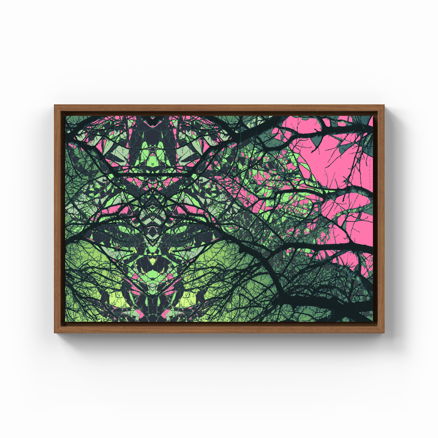 Symmetry Tree Branch Forest Expressionist Abstract Landscape No 26 - Canvas Painting