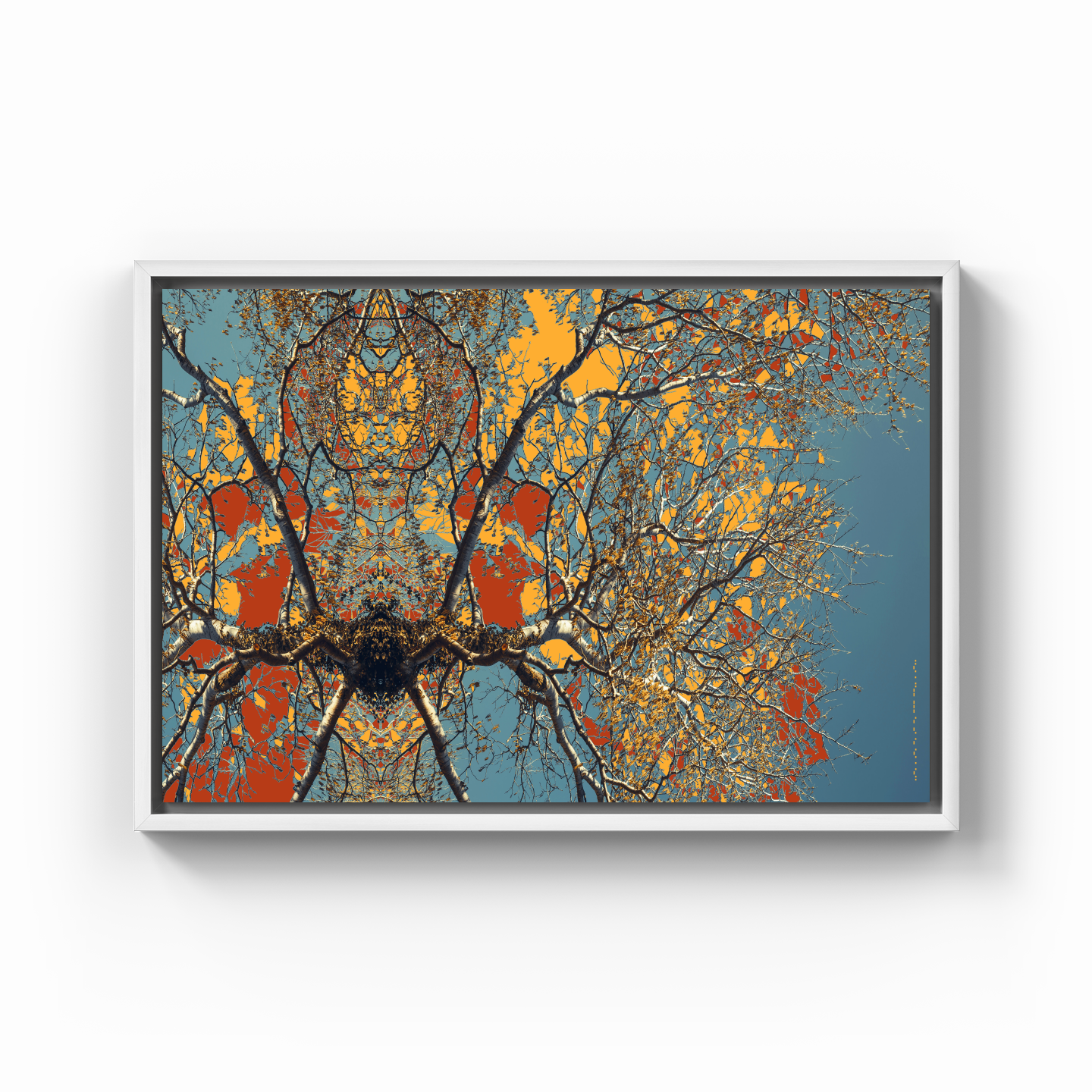 Symmetry Tree Branch Forest Expressionist Abstract Landscape No 11 - Canvas Painting