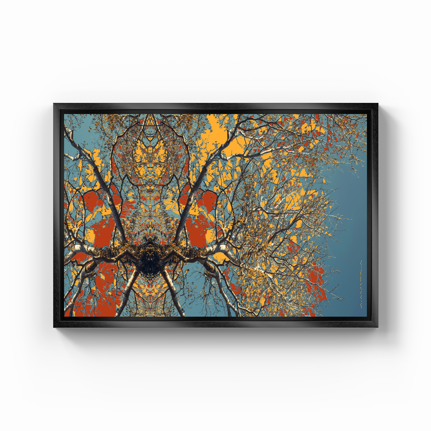 Symmetry Tree Branch Forest Expressionist Abstract Landscape No 11 - Canvas Painting