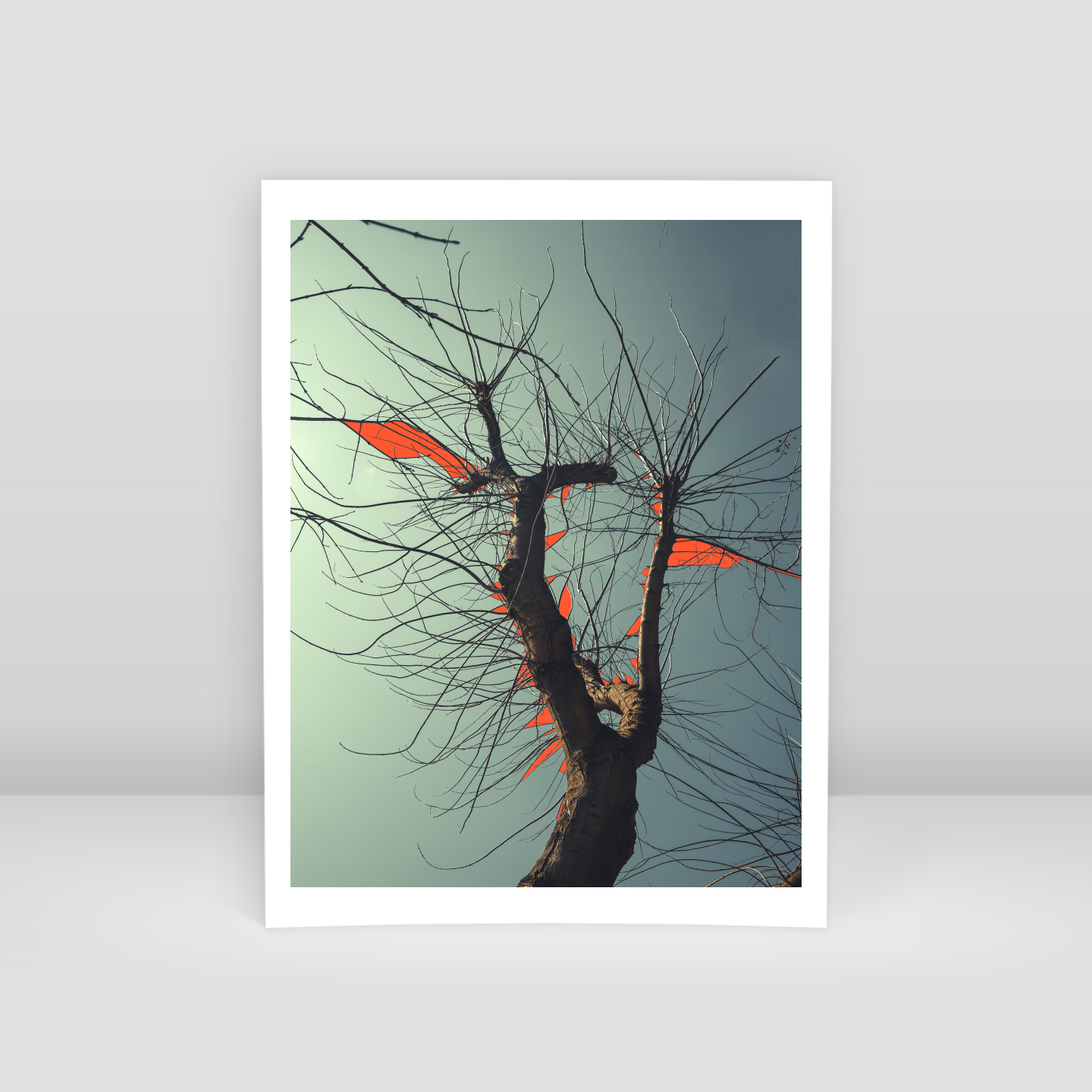 Tree Branch Expressionist Abstract Landscape No 05 - Art Print