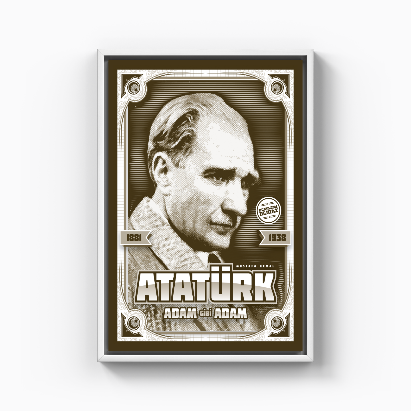 Atatürk - Kanvas Tablo