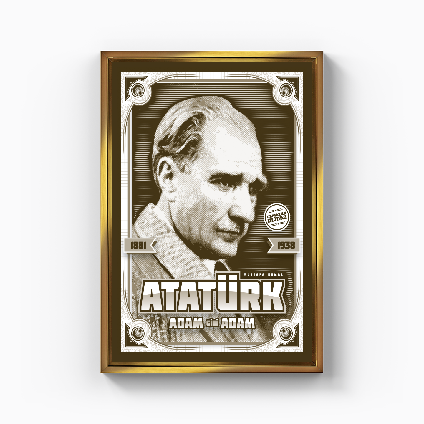 Atatürk - Kanvas Tablo