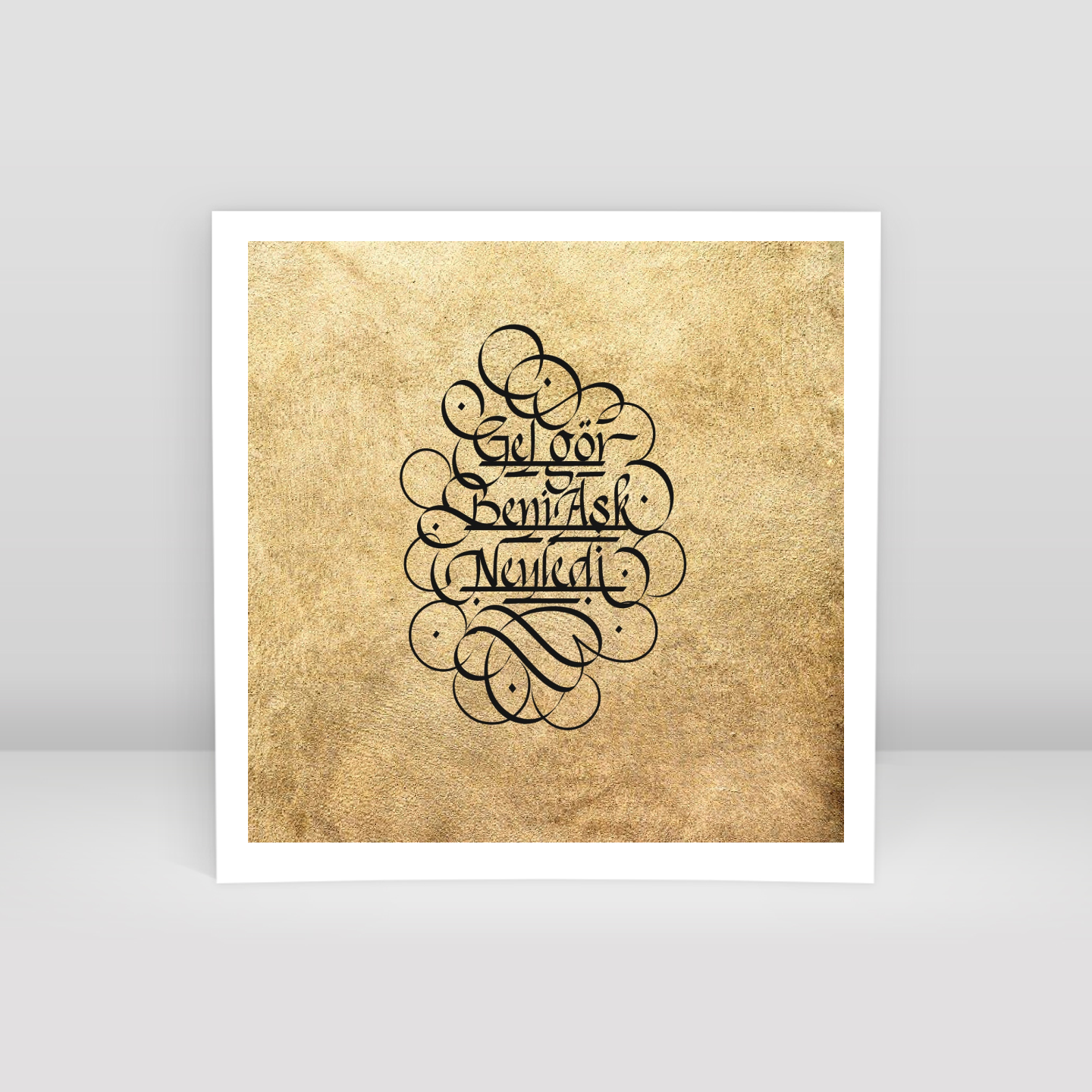 Come and See What Love Made Me Calligraphy stack - Art Print