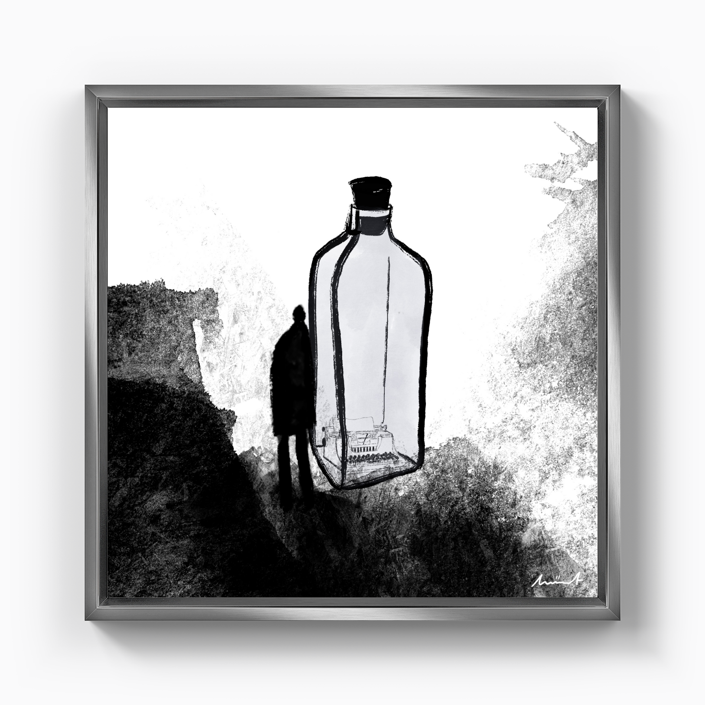 got a typist on the bottle - Canvas Print