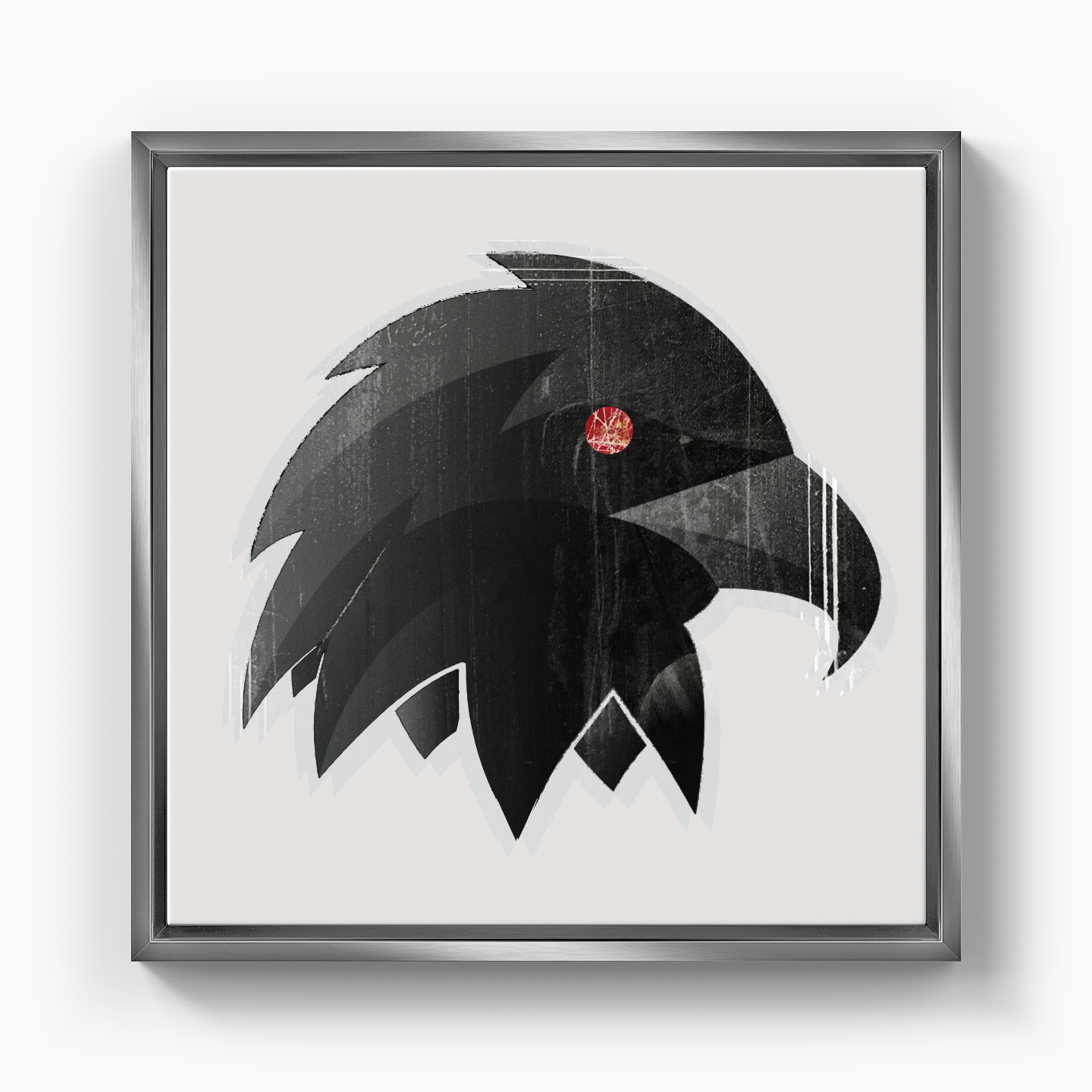 B1903 - Red Eyed Eagle - Canvas Painting