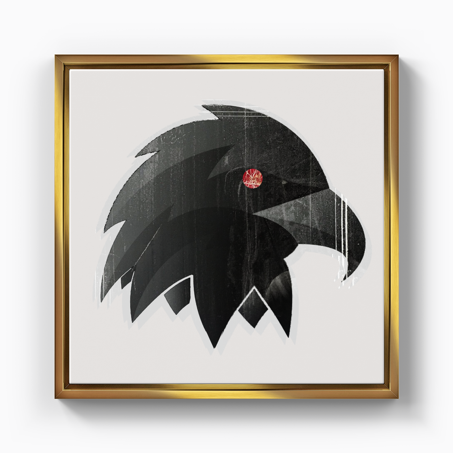 B1903 - Red Eyed Eagle - Canvas Painting