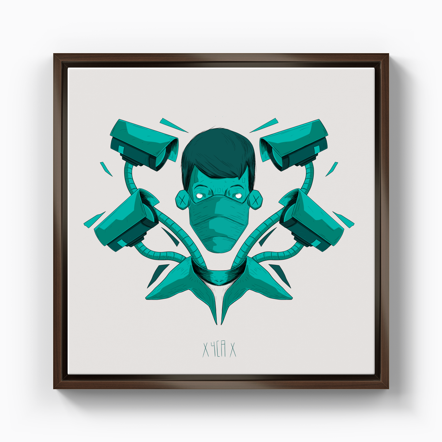 saz illustration - Canvas Print