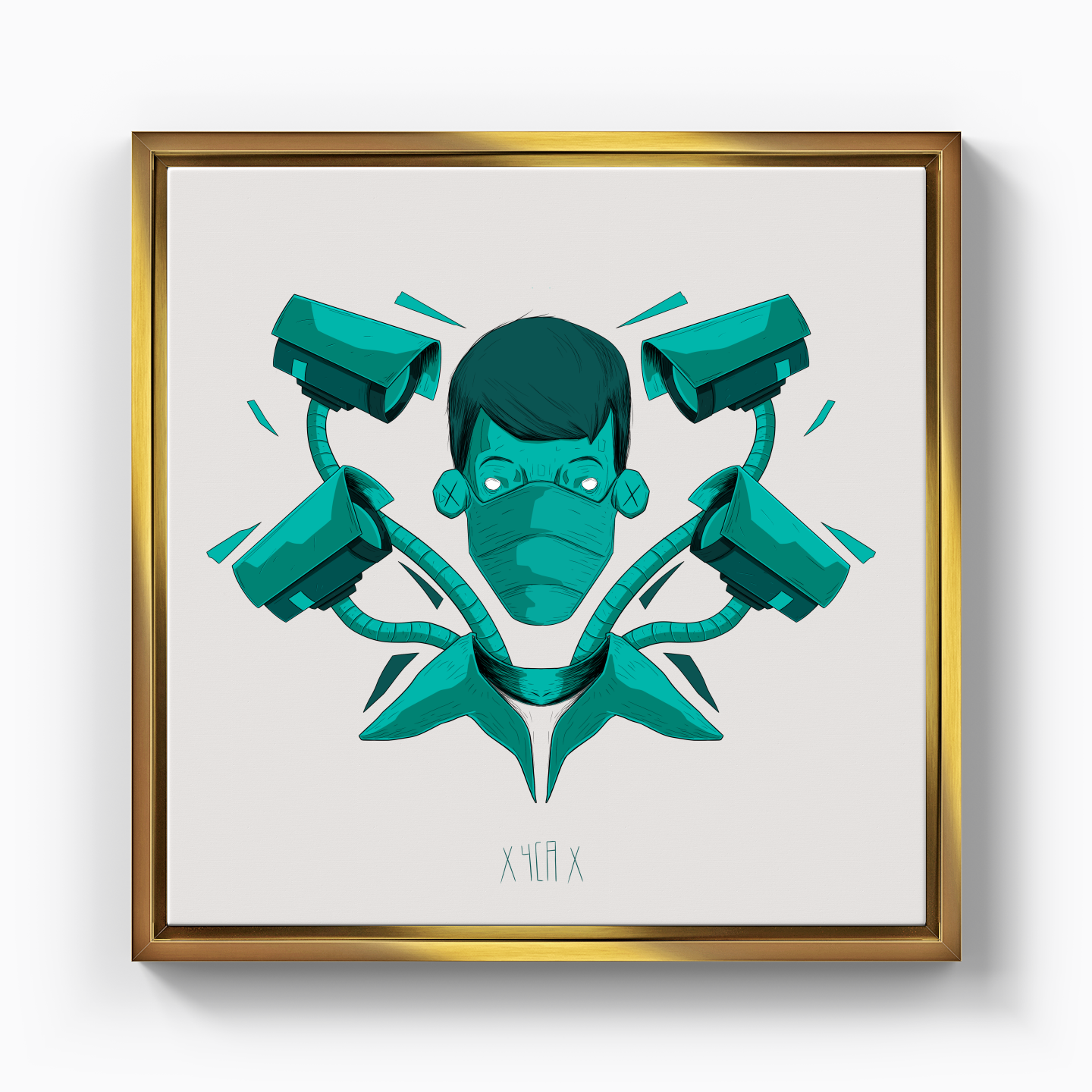 saz illustration - Canvas Print