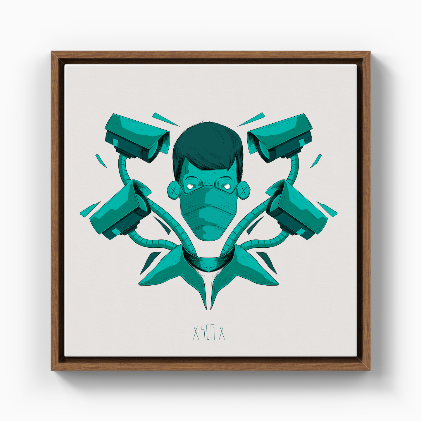 saz illustration - Canvas Print