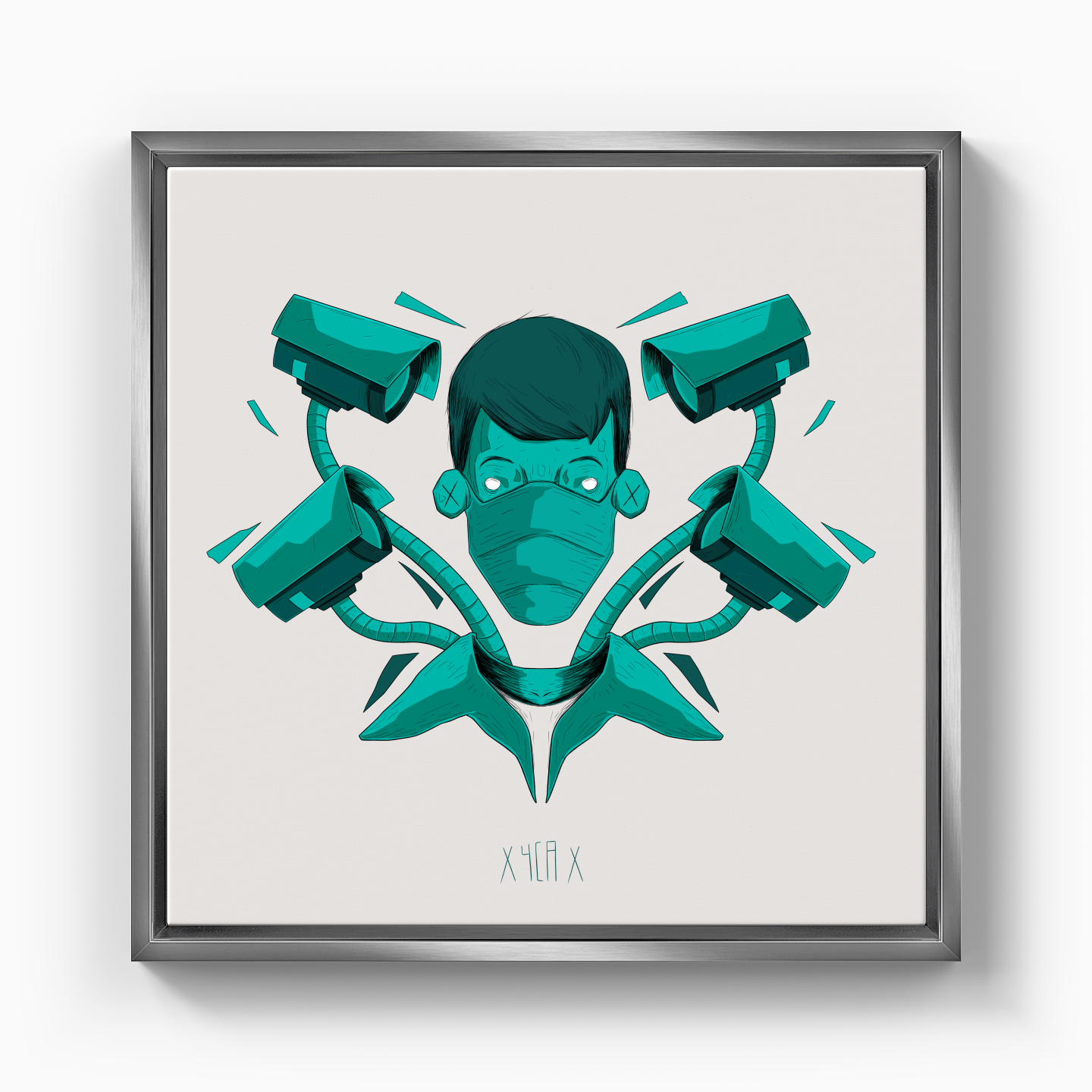 saz illustration - Canvas Print