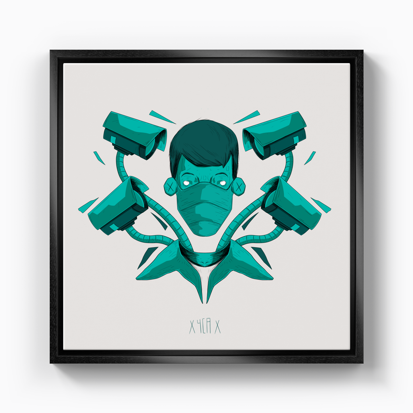 saz illustration - Canvas Print