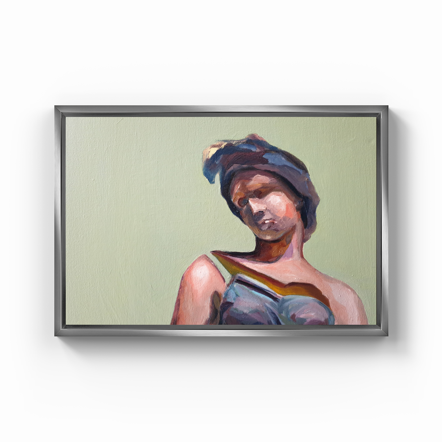 Statue Head - Canvas Print