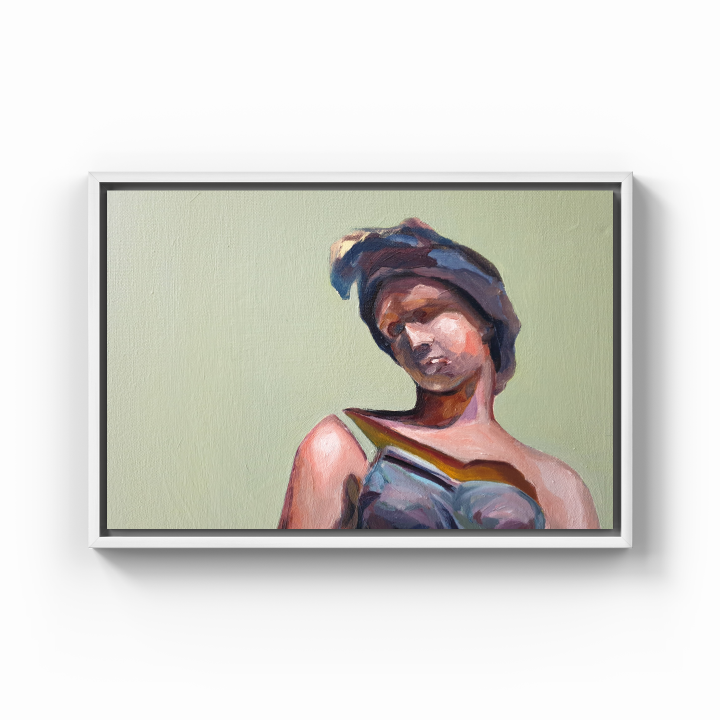 Statue Head - Canvas Print