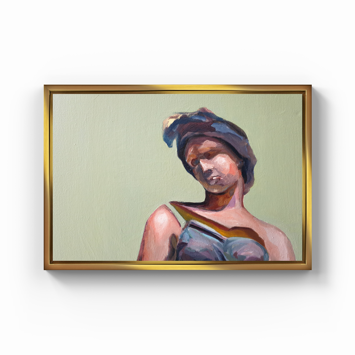 Statue Head - Canvas Print