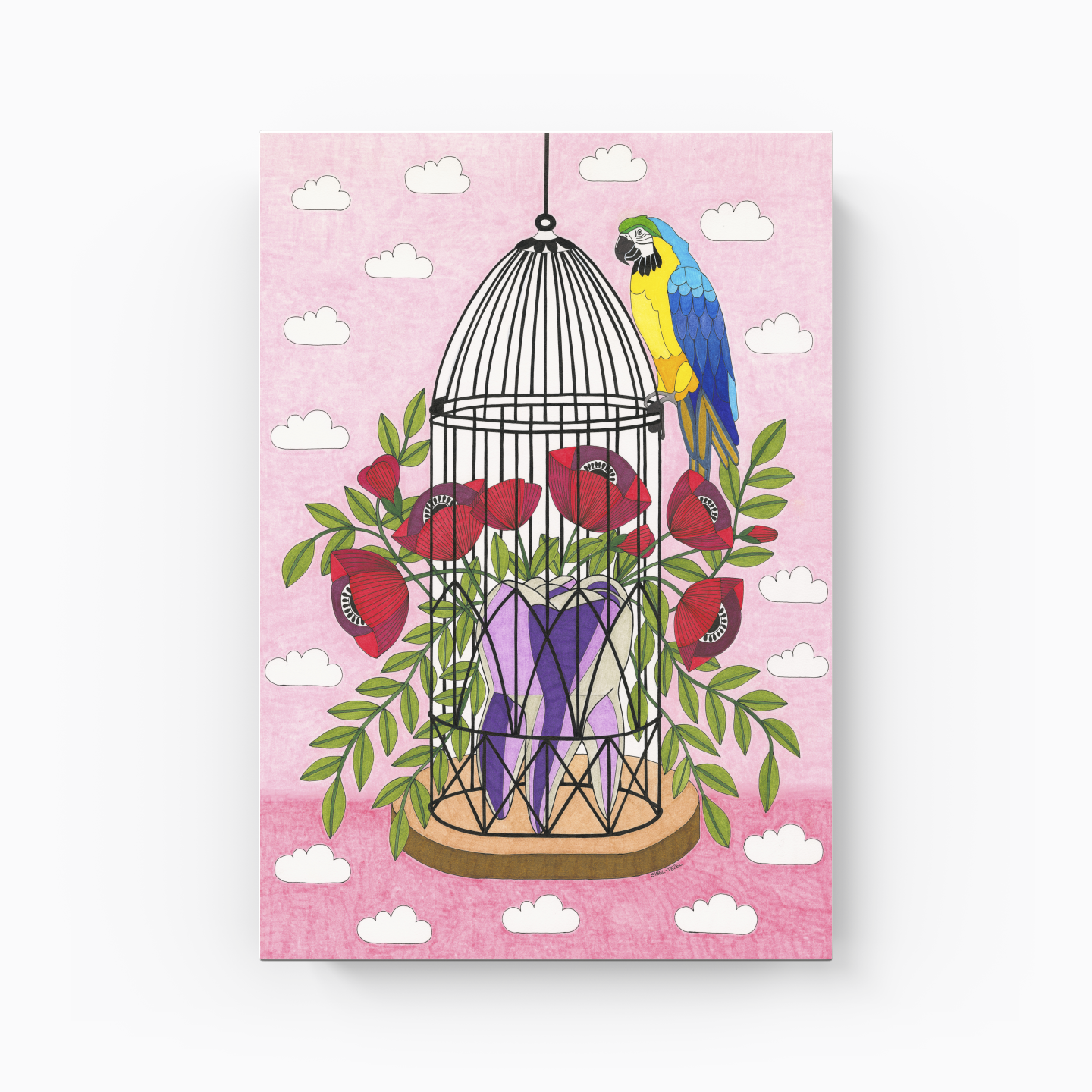 bird cage - Kanvas Tablo