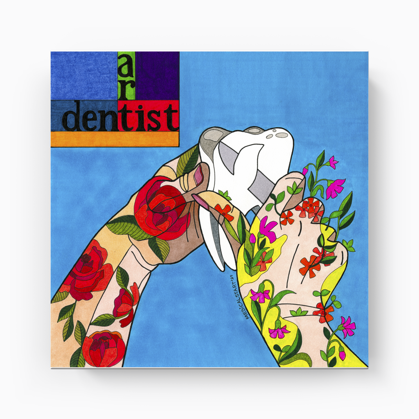 dentistry = artist - Kanvas Tablo