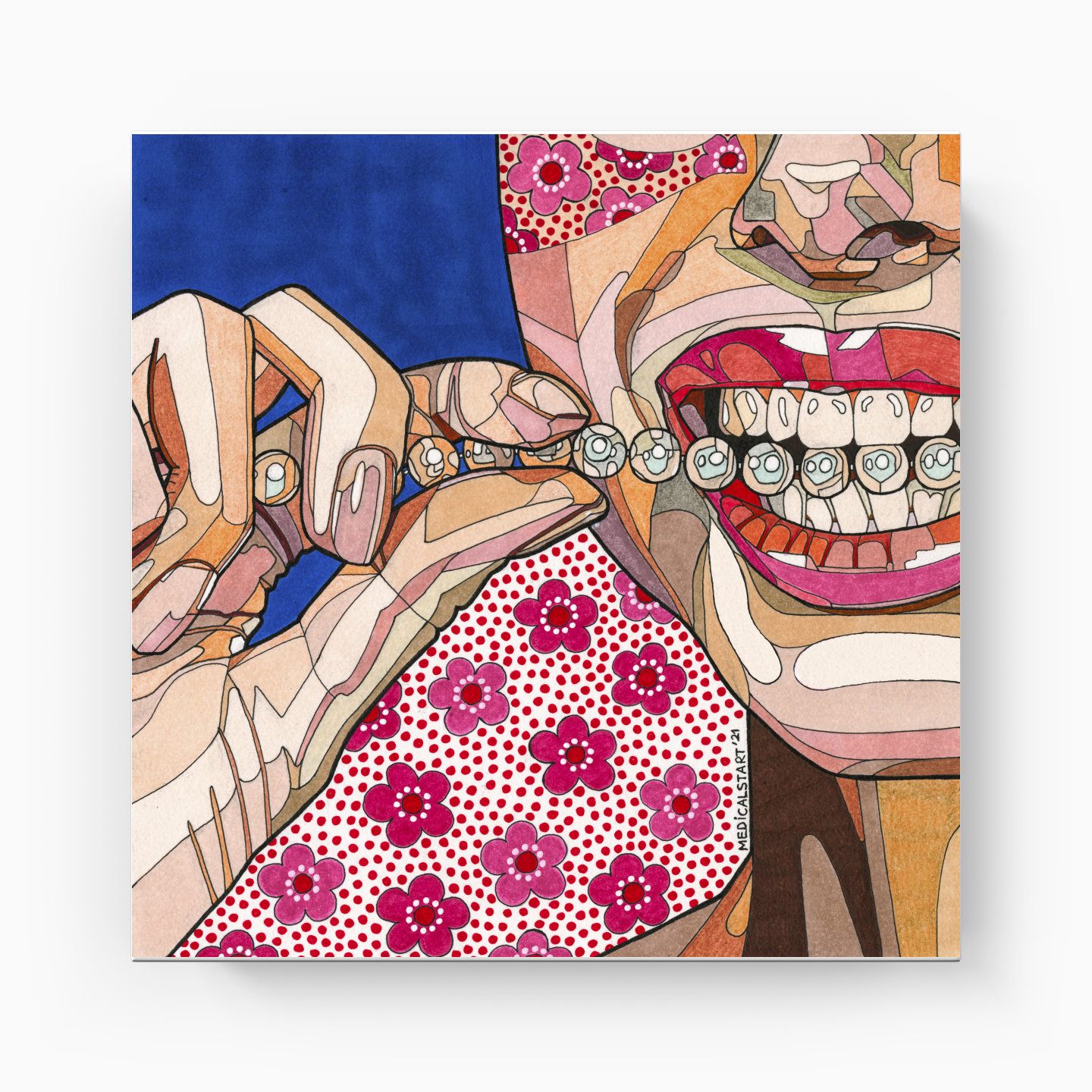 pearly teeth - Canvas Painting