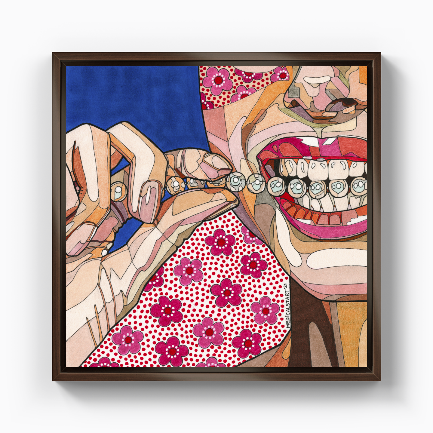 pearly teeth - Canvas Painting