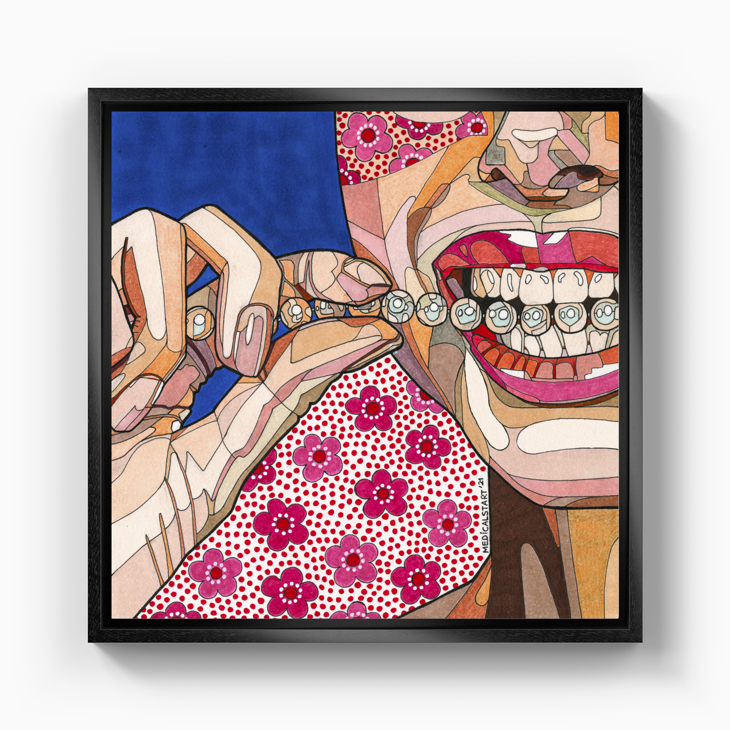 pearly teeth - Canvas Painting