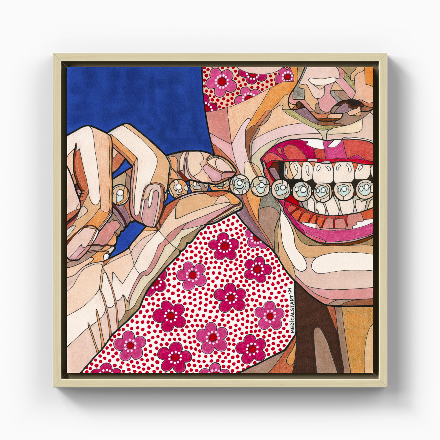 pearly teeth - Canvas Painting