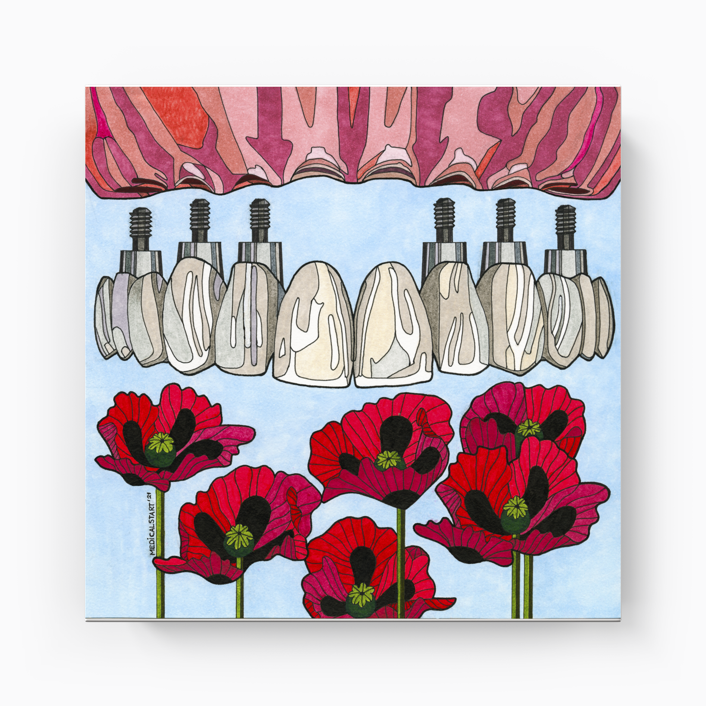 may your smile bloom - Canvas Print