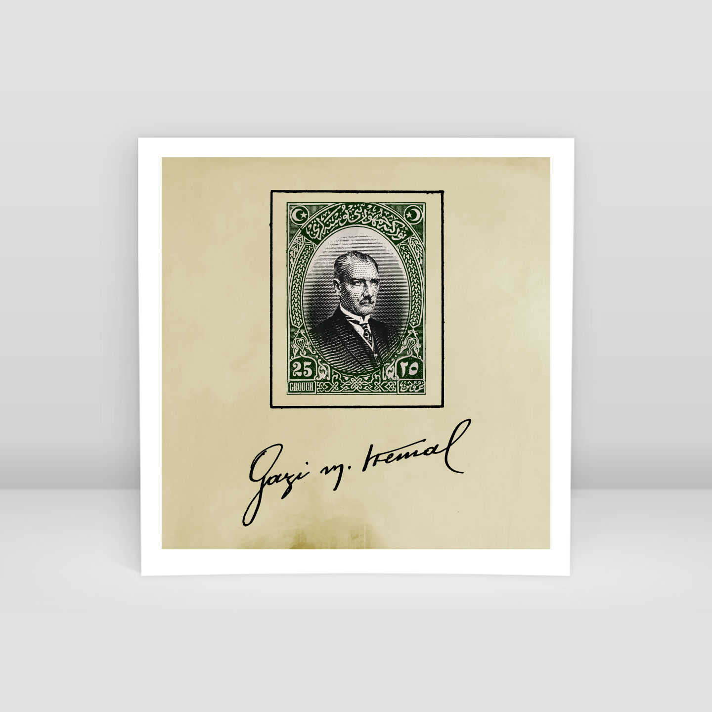 Ataturk Stamp - Art Print