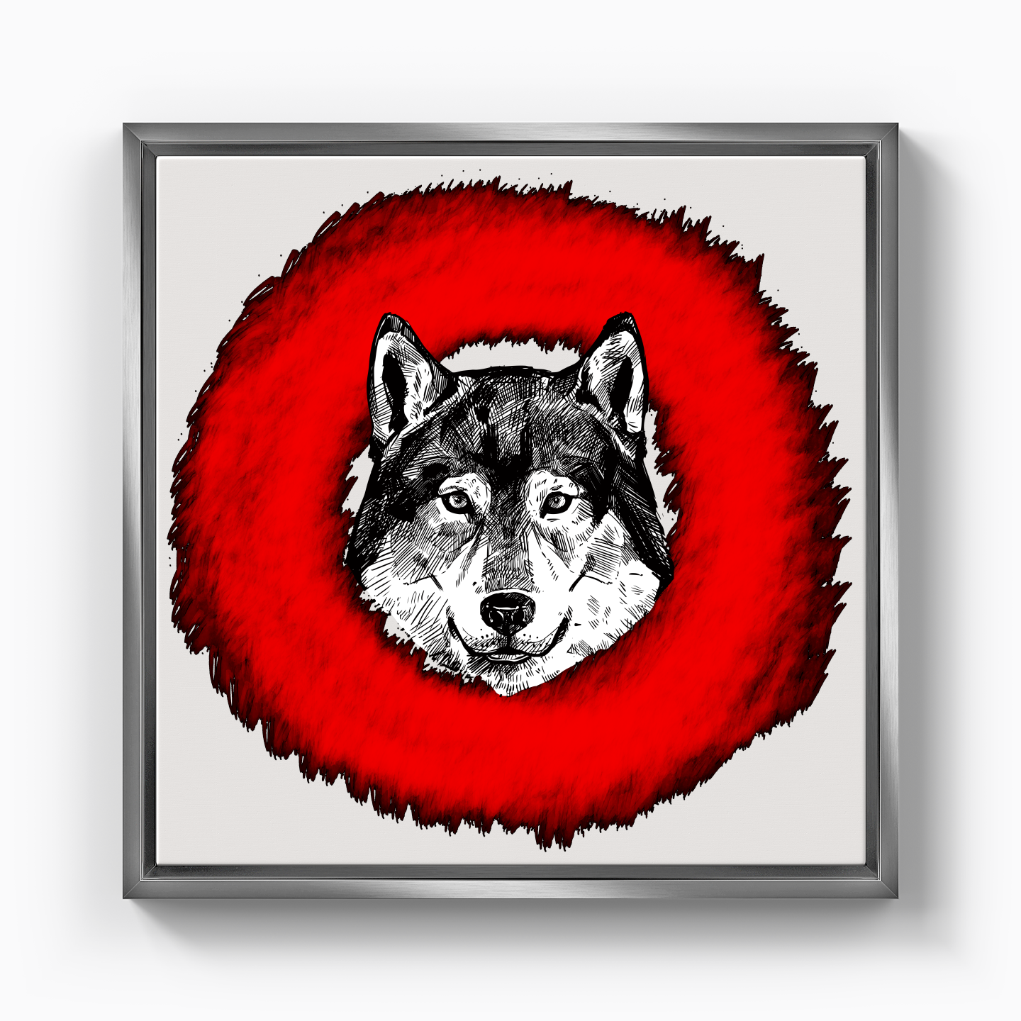 Wolf Circle - Canvas Print