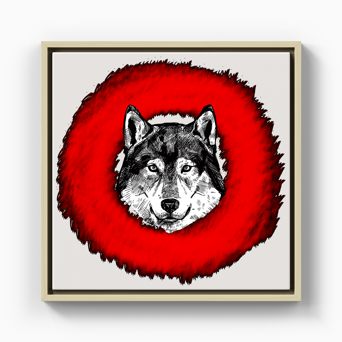 Wolf Circle - Canvas Print