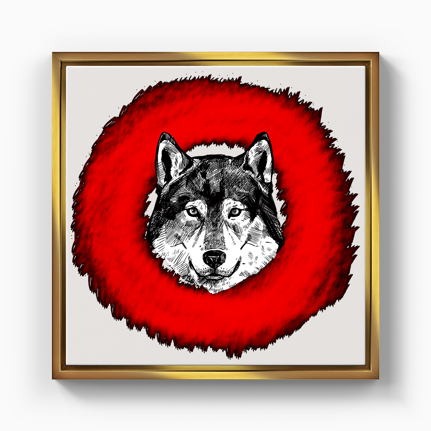 Wolf Circle - Canvas Print