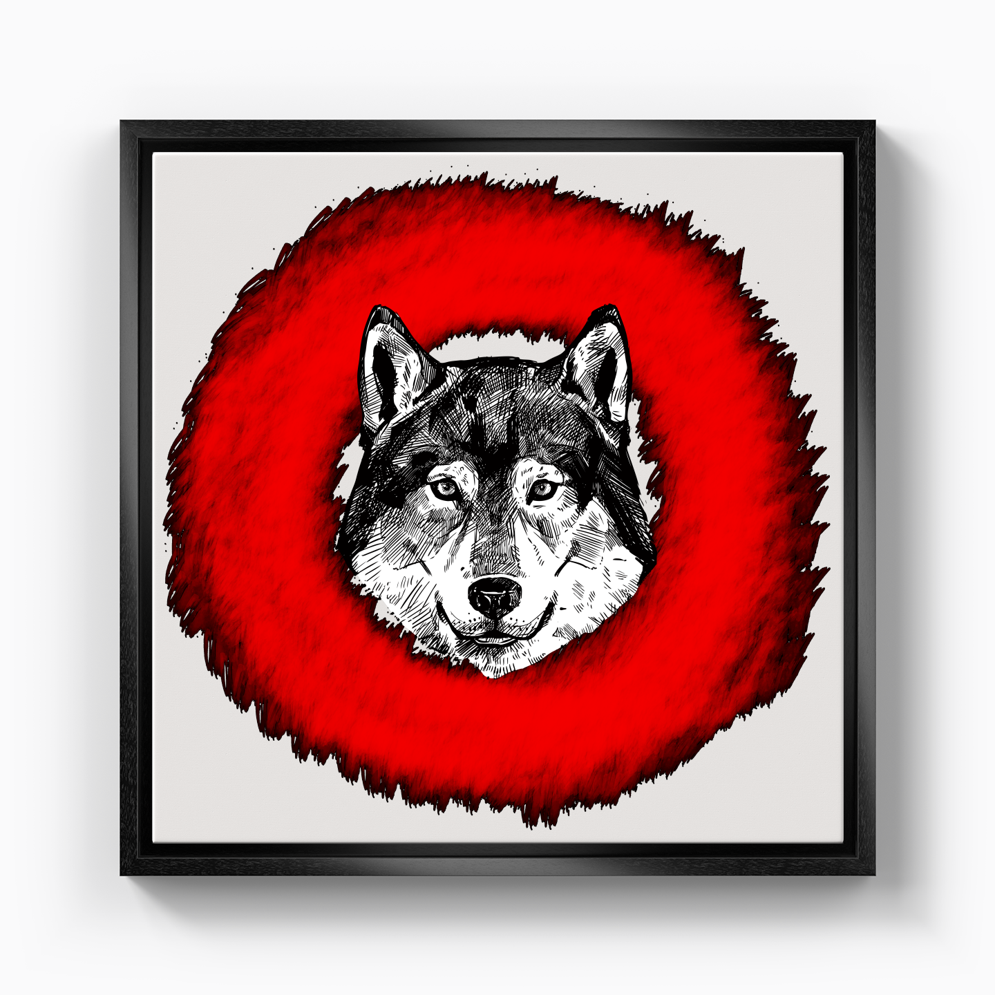 Wolf Circle - Canvas Print